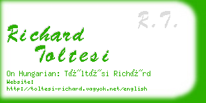 richard toltesi business card